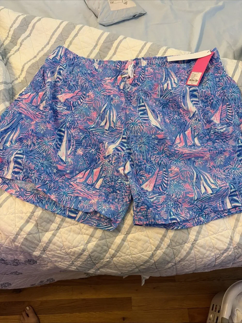 NWT Lilly Pulitzer XXL Men's Capri Swim Trunk Shorts 6